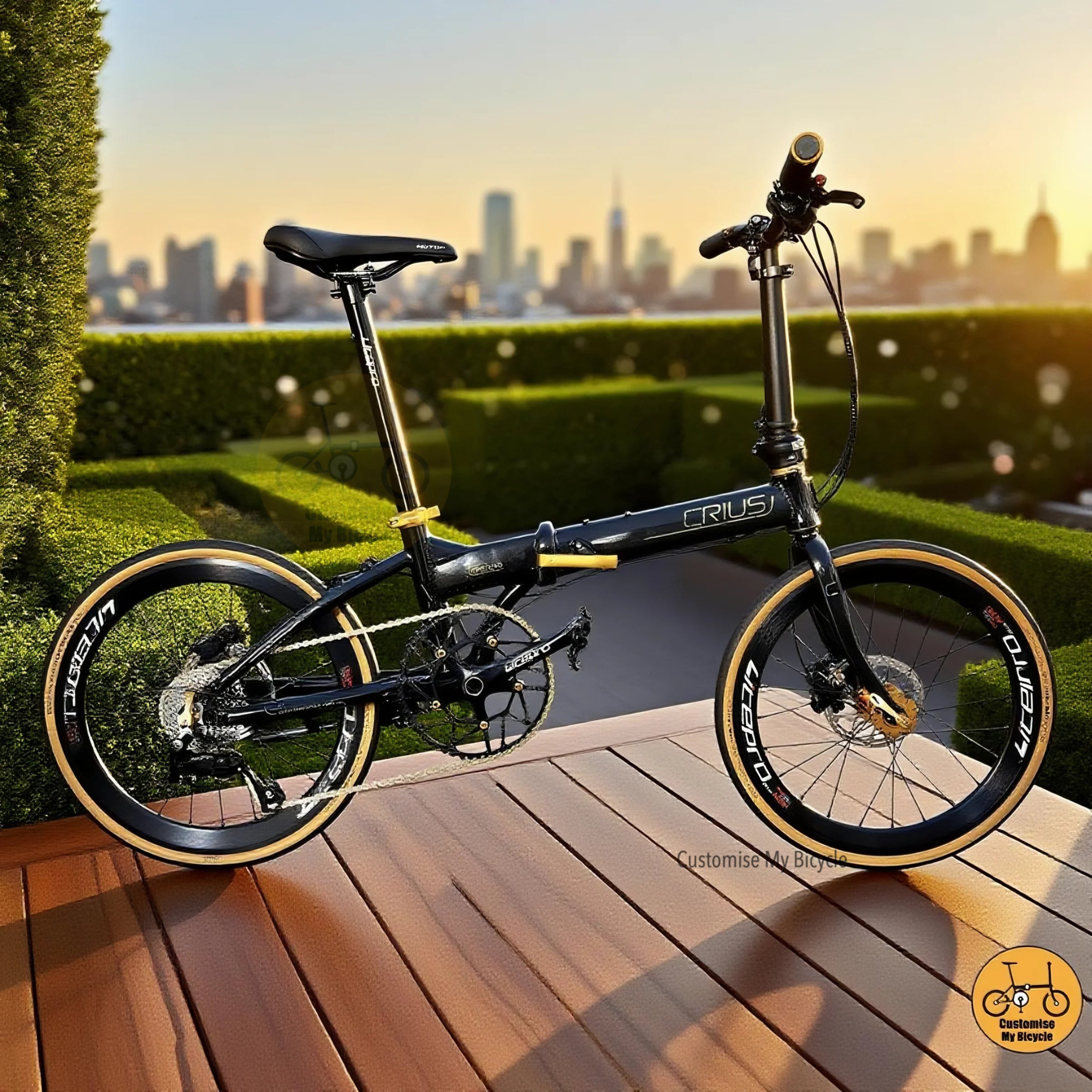 Black Gold Crius Master 22-Inch Foldable Bicycle – A High