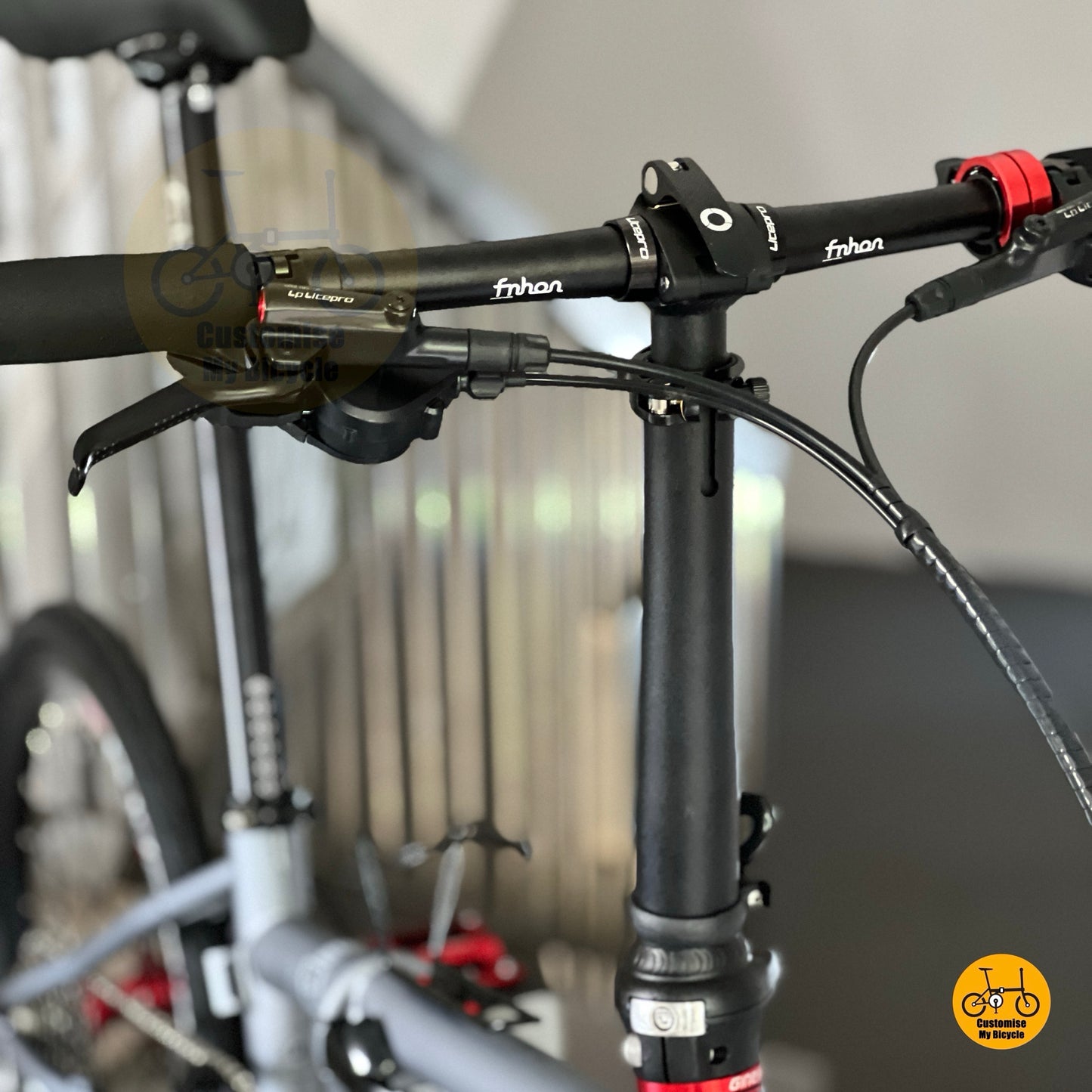 Adjustable handle post Fnhon Gale Battleship Grey