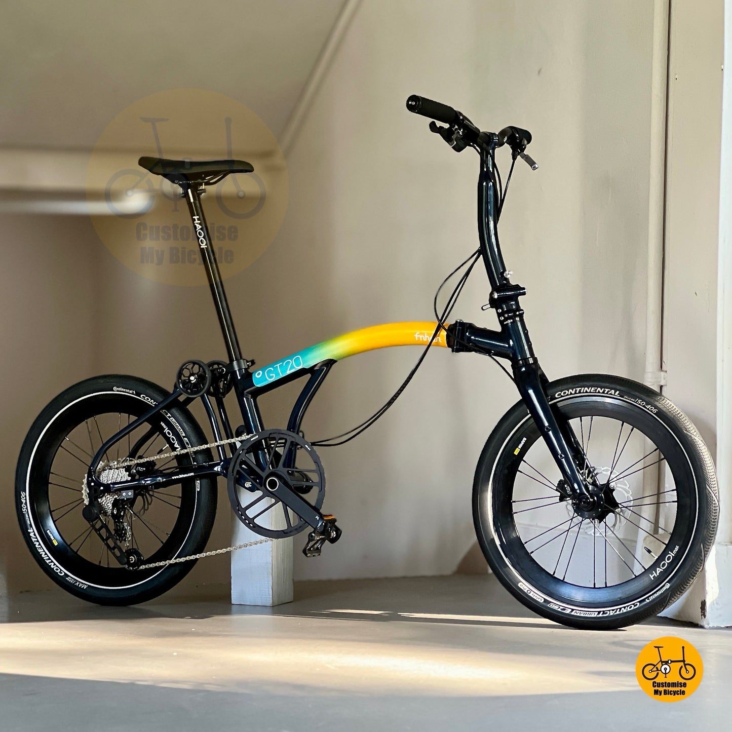 Fnhon GT20 20" Trifold Aurora Blue side view