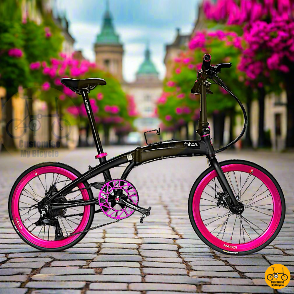 Fnhon Tornado 22” Batman Black – Hot Pink Wheels & Bold Design
