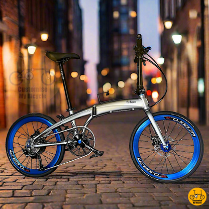 Fnhon Tornado 22” Battleship Grey – Sleek Folding Bike for Adults
