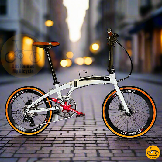 Fnhon Tornado 22” Snow White – Sleek Folding Bike for Smooth Rides
