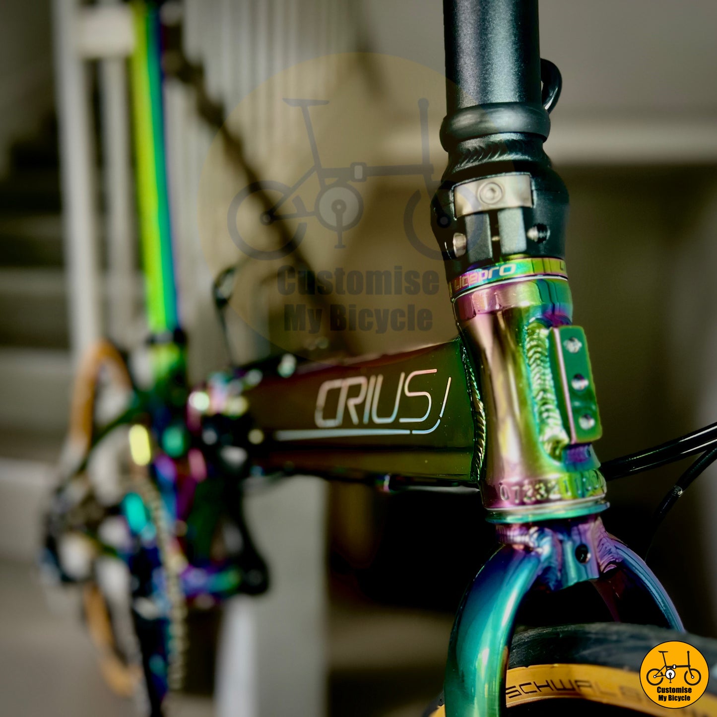 Rainbow Effect Crius Master 22-Inch Foldable Bicycle – A Smooth & Compact Commuter
