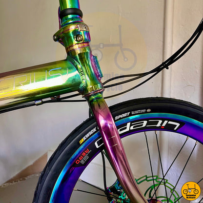 Oil Slick Frame Crius Master 22-Inch Folding Bike – A Stylish & Durable City Commuter
