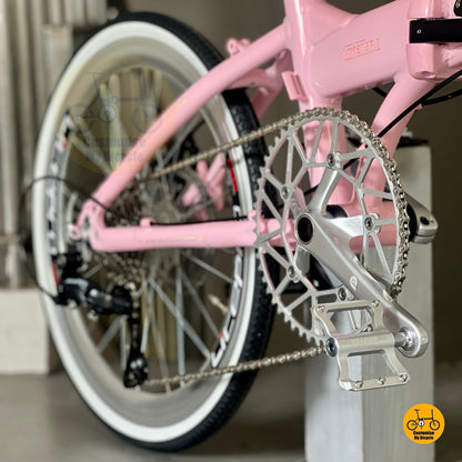 Close up of Fnhon Litepro hollowtech crank on Crius Master
