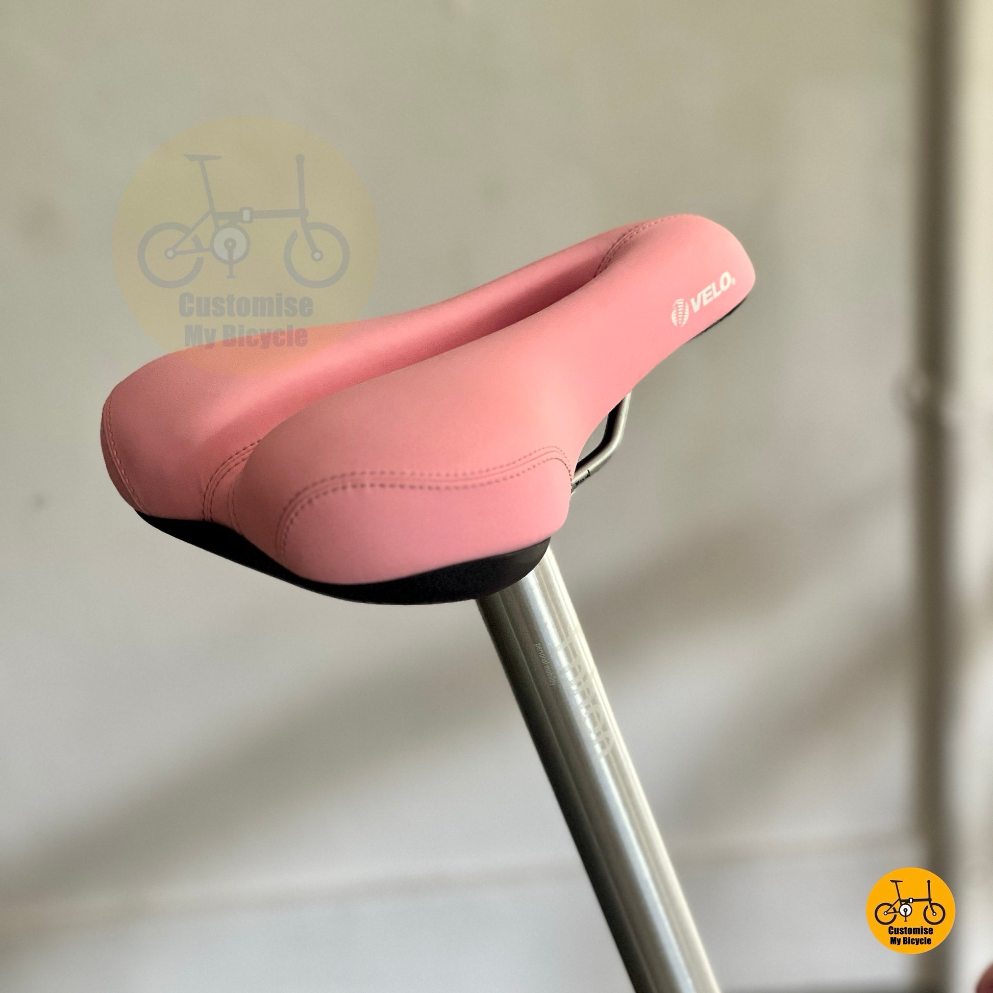 Crius Master folding bicycle Velo pink comfy saddle