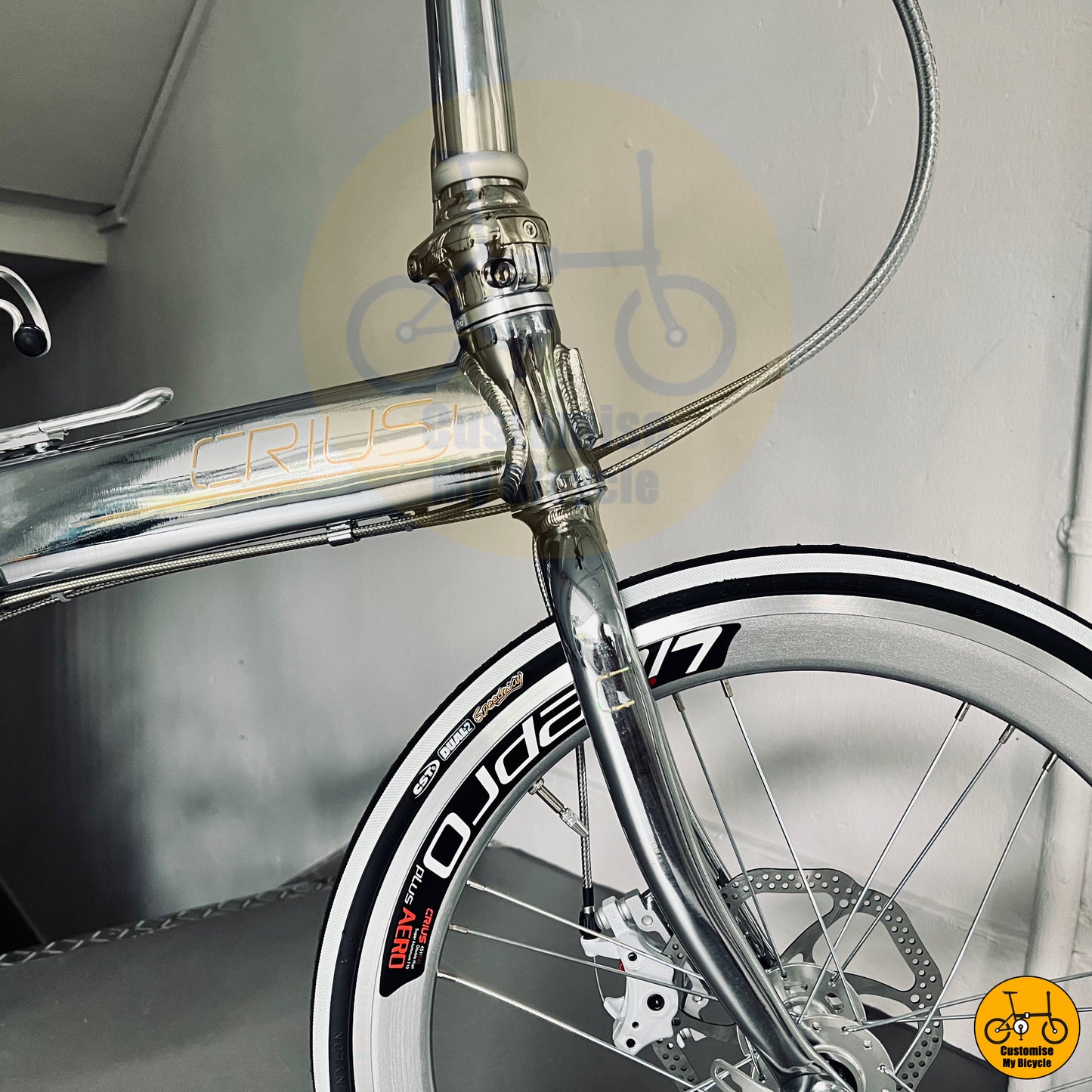 Full Chrome Silver Crius Master 22-Inch Foldie – A Stylish Alternative to Dahon & Tern

