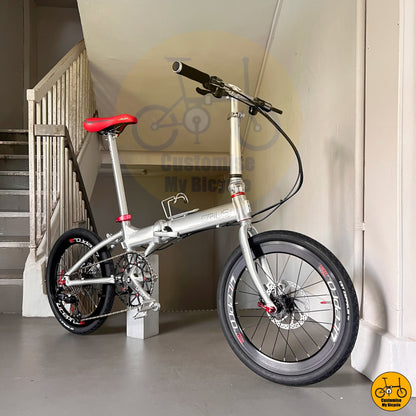 Black & Red Accents Crius Master 20-Inch Foldable Bicycle – A Sporty & Stylish Ride
