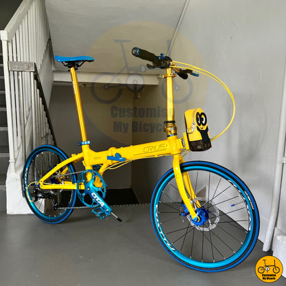 Minion-Inspired Crius Master 22-Inch Folding Bike – A Playful & Stylish City Ride
