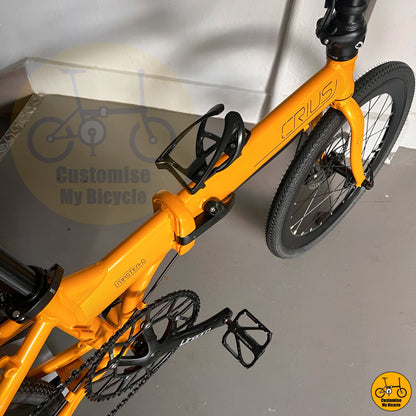 Mango Yellow Crius Master 22-Inch Foldable Bicycle – A Unique & Efficient Commuter Bike
