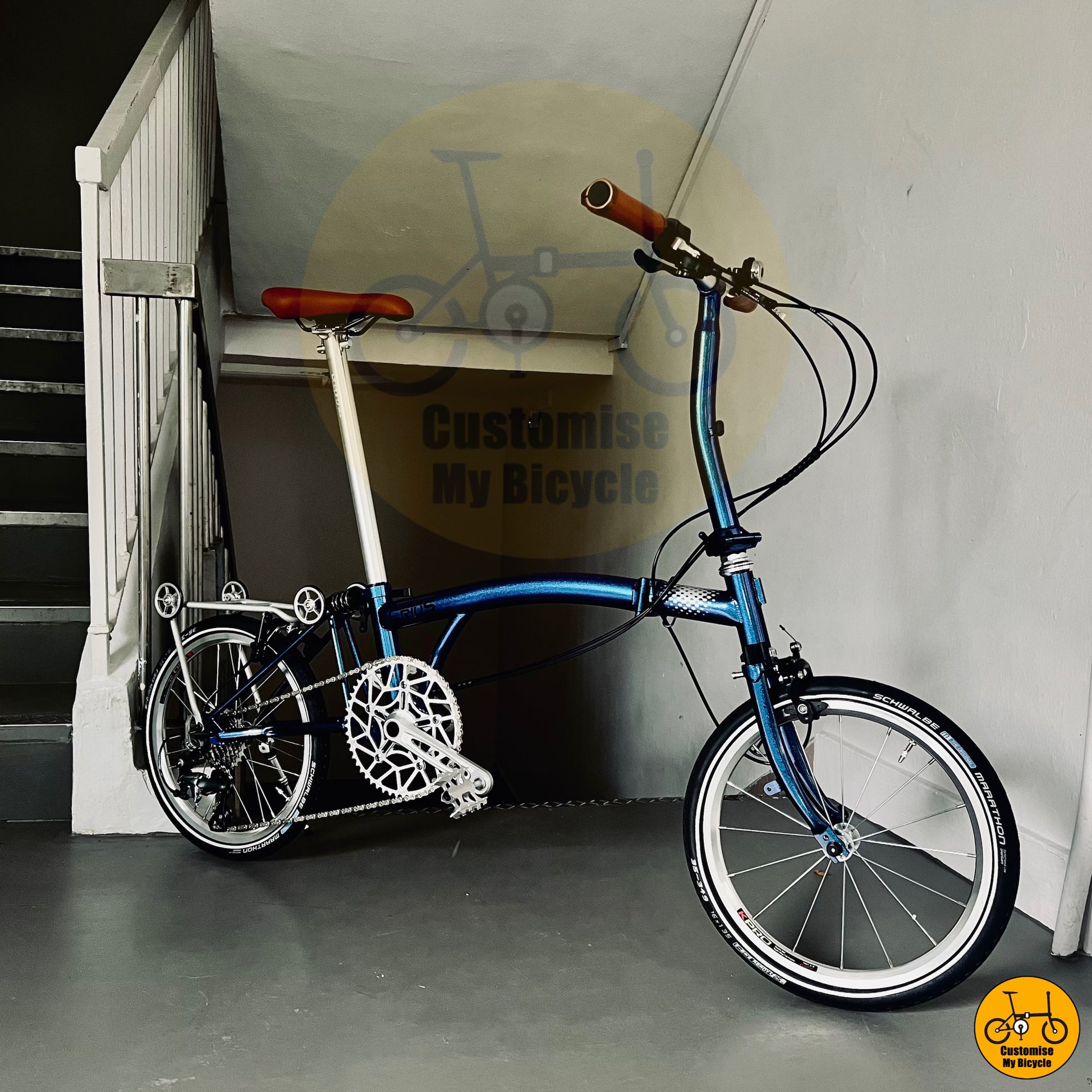 Crius Trifold 18-inch Foldable Bicycle – Compact 16” 349 Ezywheels Commuter
