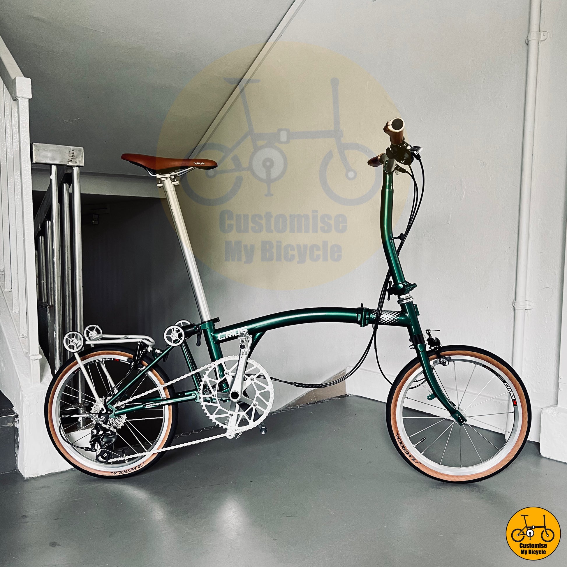 Crius Trifold 18-inch Compact Foldie – Classic City Commuter with Timeless Design
