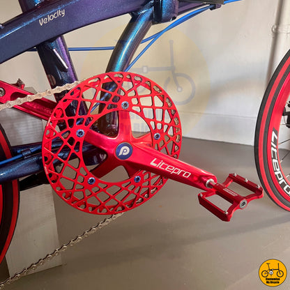 Red & Blue Foldable Bicycle – Stylish, Fast & Compact for City Riders
