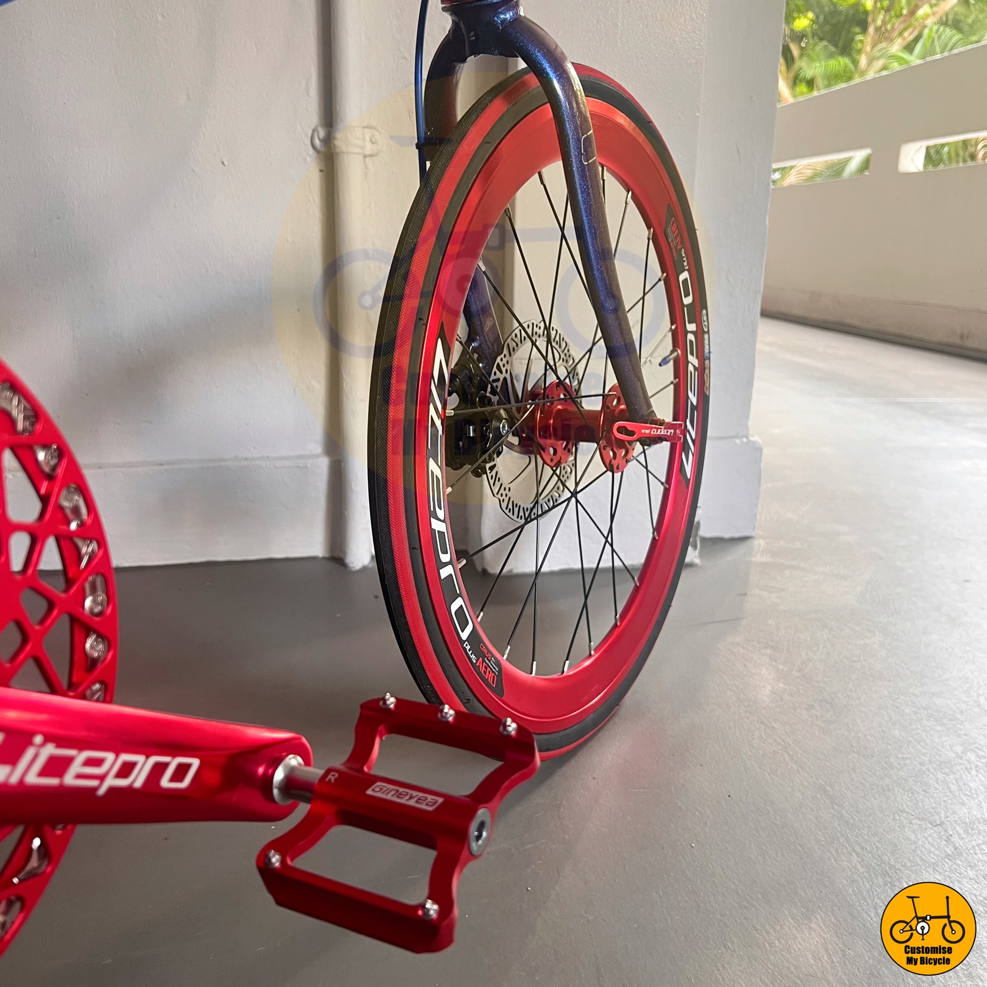 Chameleon Blue & Red Wheels – The Ultimate Stylish Foldie
