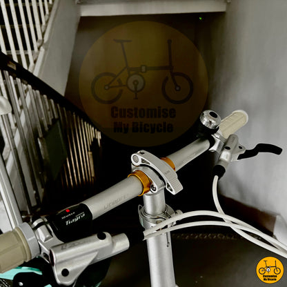 Crius Velocity 22-inch Foldie with white wheels and Bianchi-inspired frame