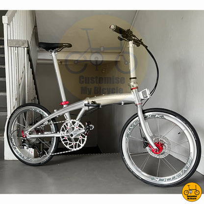 Crius Velocity 20-inch Foldable Bicycle – Compact & Stylish with Premium Silverock Components
