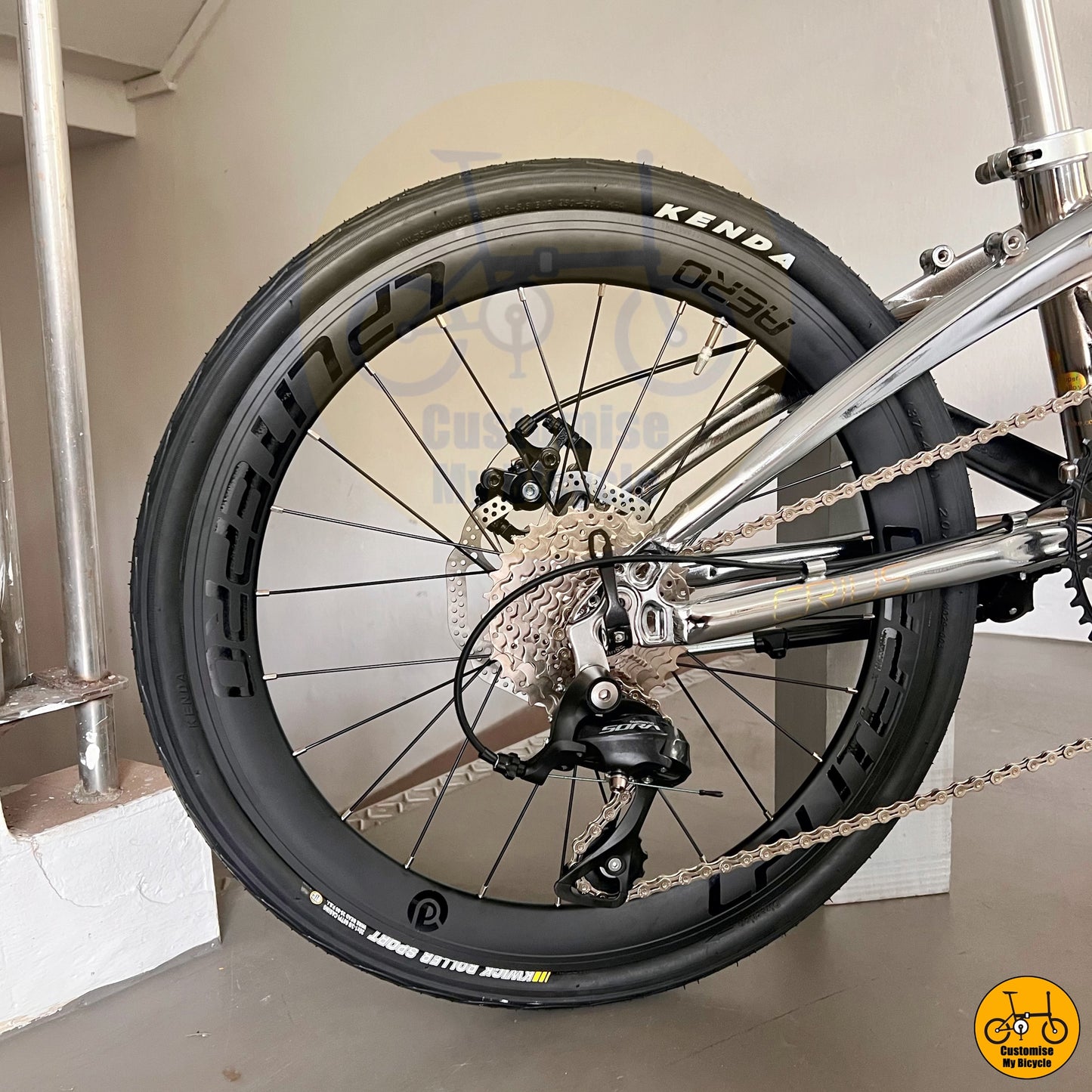 Straight Pull Spokes on Litepro aero rims with a deep-section matte black design
