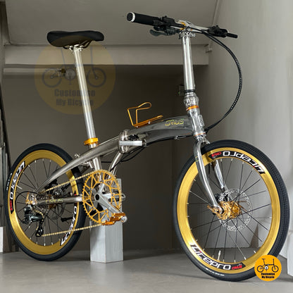 Basikal Lipat Perak Lipat Dengan Gaya & Gigi 10