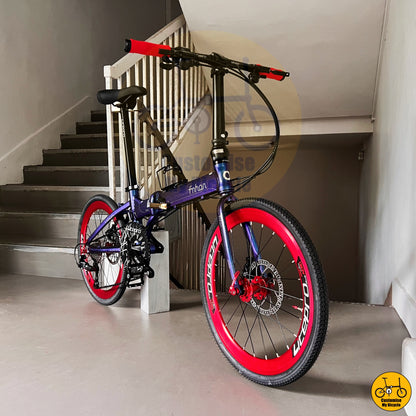 Fnhon Blast 22-Inch Foldable Bicycle – Compact, Stylish, and Shimano-Powered
