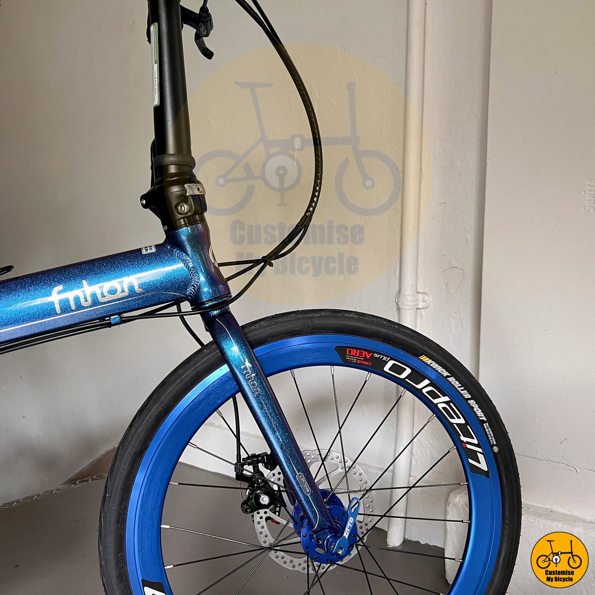 Chameleon Blue Fnhon Blast 22-Inch Foldable Bicycle – A Stylish & High-Performance Foldie
