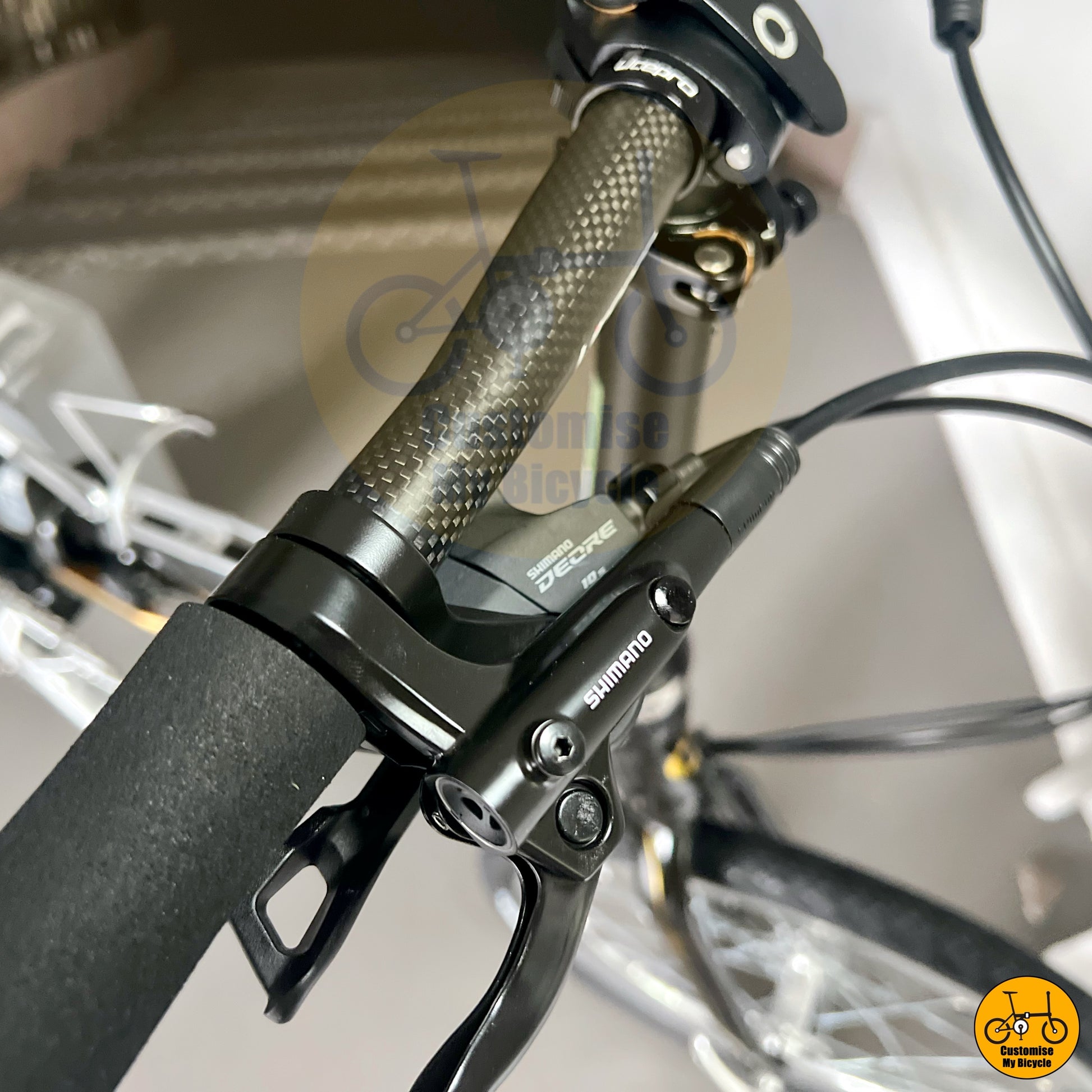 Foldable city bicycle with Shimano MT200 hydraulic disc brakes
