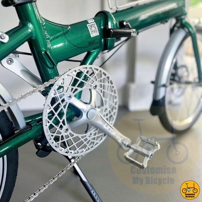 Litepro Hollow Chainring on Fnhon Blast 22-Inch Folding Bike – Lightweight, Durable & Inspired by British Heritage
