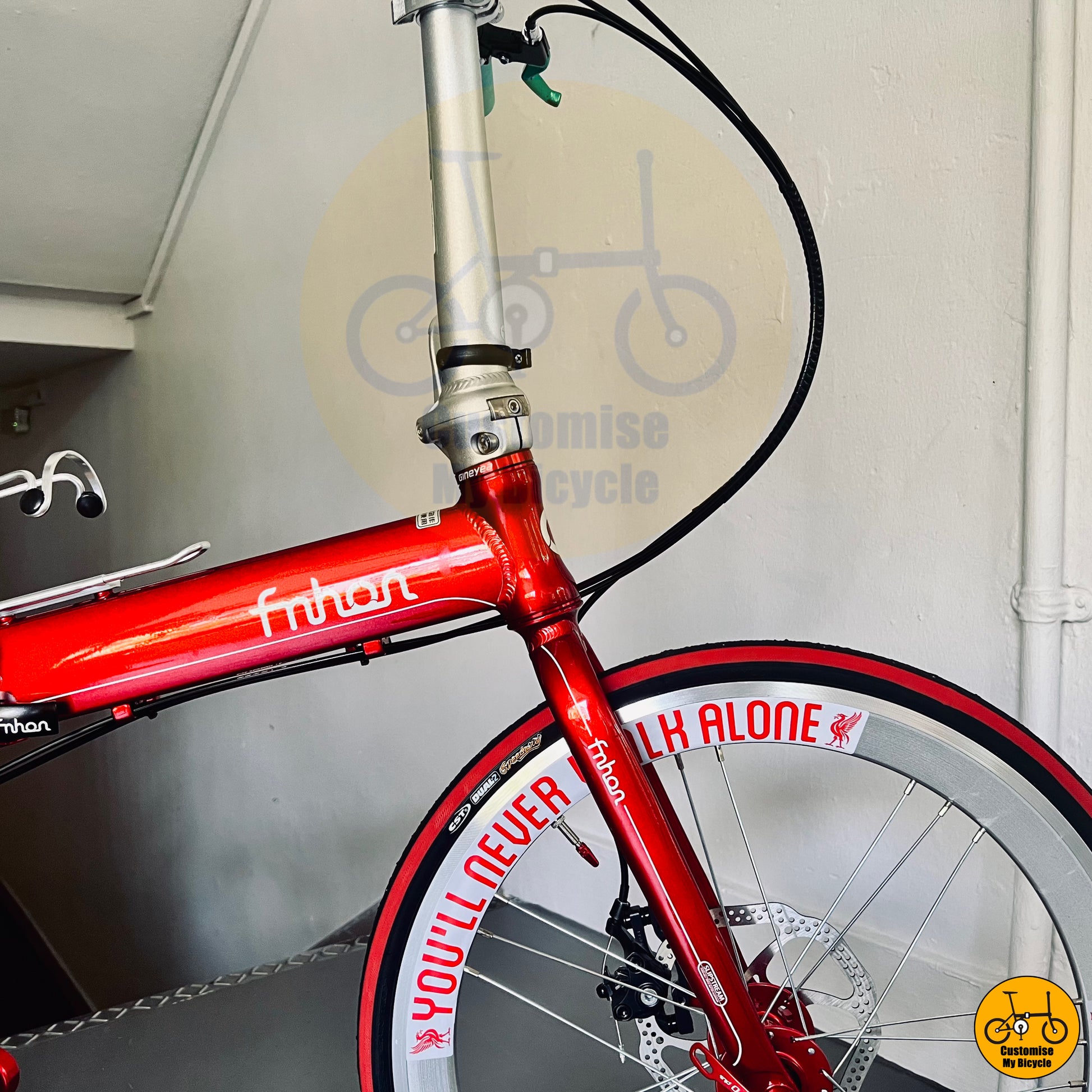 Football Club Edition Fnhon Blast 22-Inch Foldable Bicycle – Sporty & Compact
