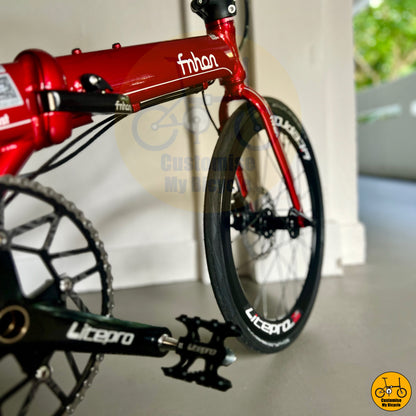 Ladybug-Themed Fnhon Blast 22-Inch Folding Bike – A Stylish & Speedy Foldie
