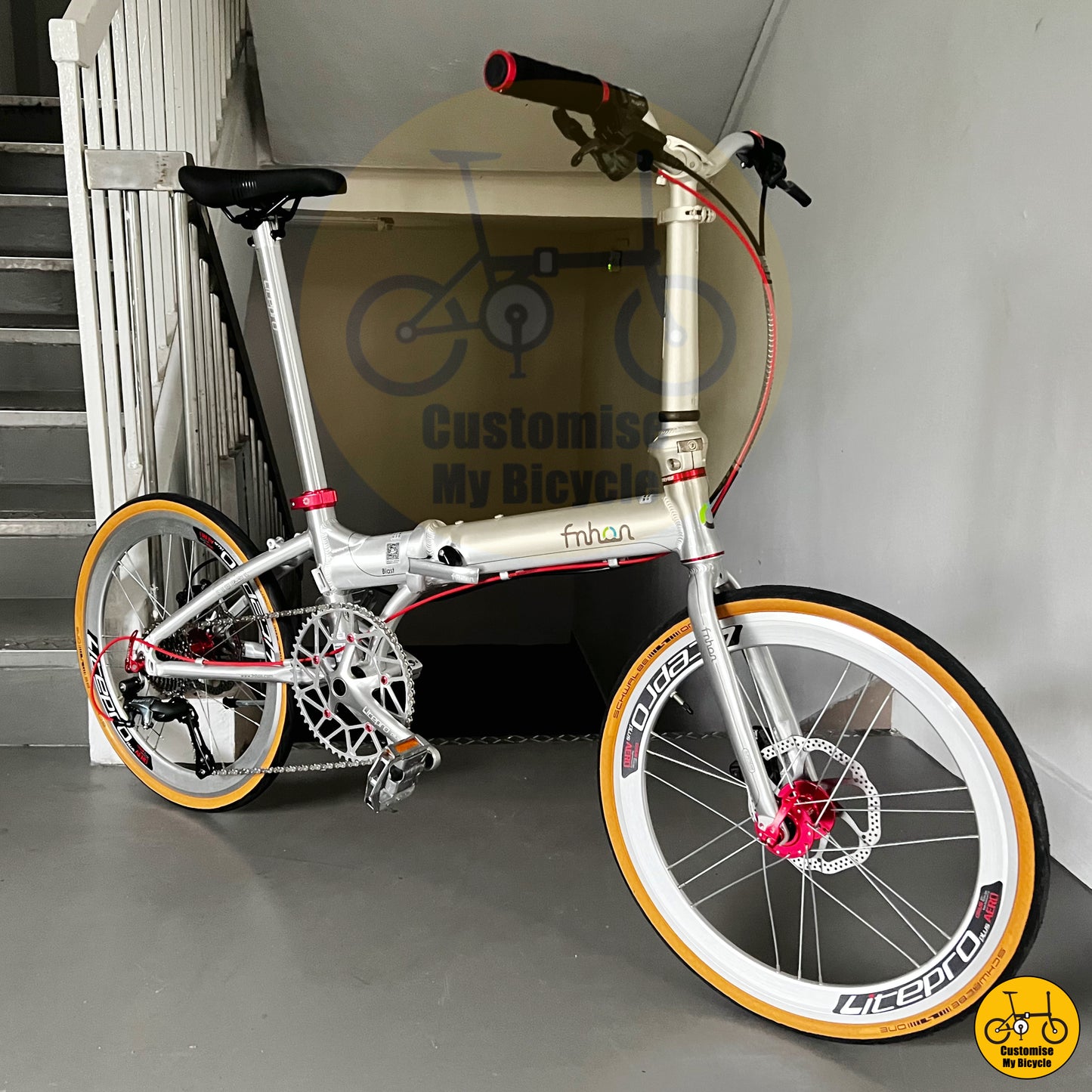 Hydraulic Brake Fnhon Blast 22-Inch Folding Bike – Smooth & Precise Stopping Power
