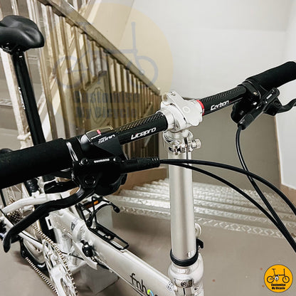 Litepro glossy black carbon bar on Less Than 10kg Fnhon Blast 20-Inch Folding Bike – A Tern & Java Rival for City Commuters
