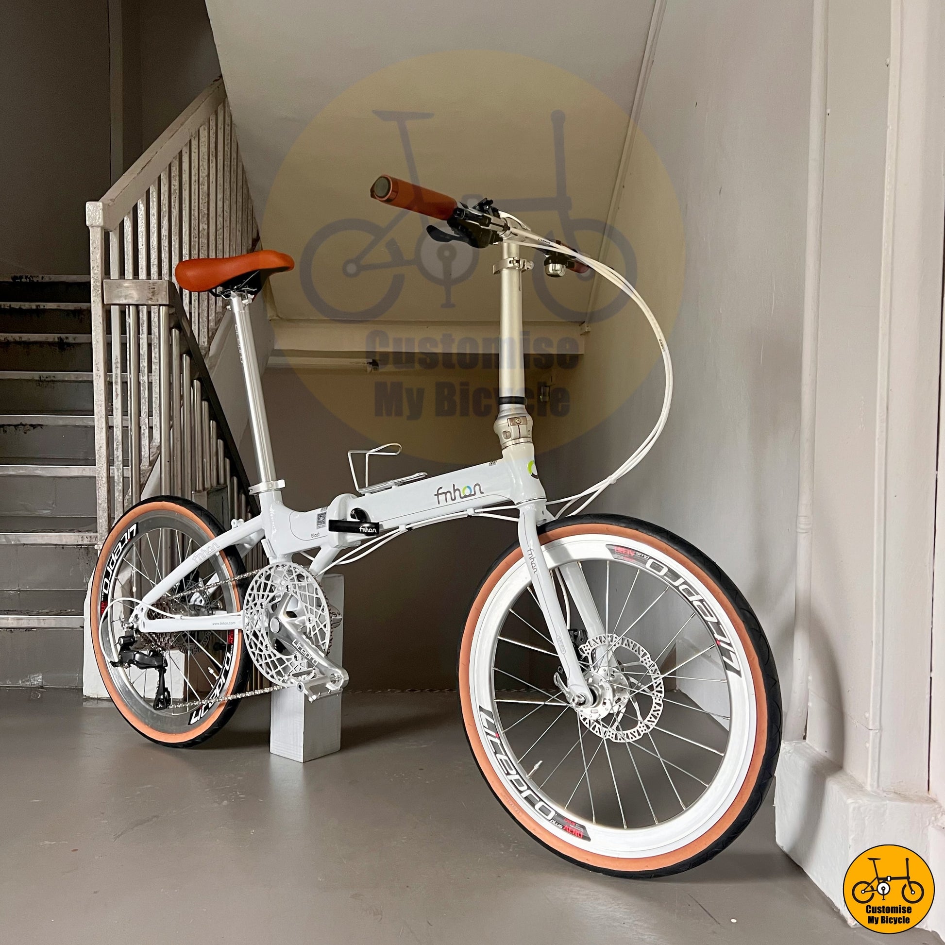 Fnhon Blast 22-Inch Foldie – Fast & Smooth Ride with Innova Brown Wall Fast Rolling Tyres
