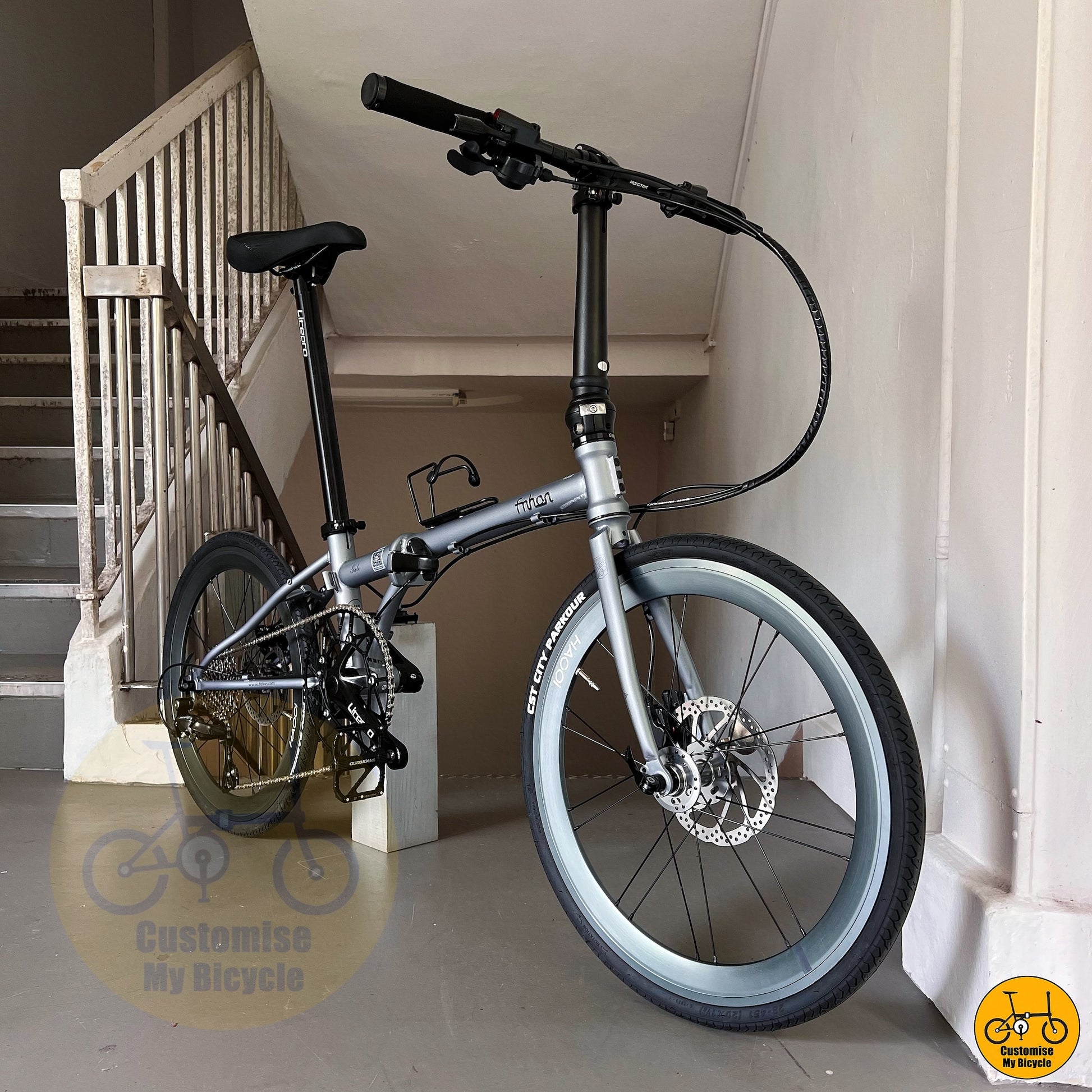 Matte Finish Fnhon Gale 22-Inch Folding Bike – A Durable & Modern Commuter Bicycle
