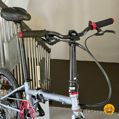 folding bike Fnhon Gale compact fold design battleship grey urban commuting bicycle