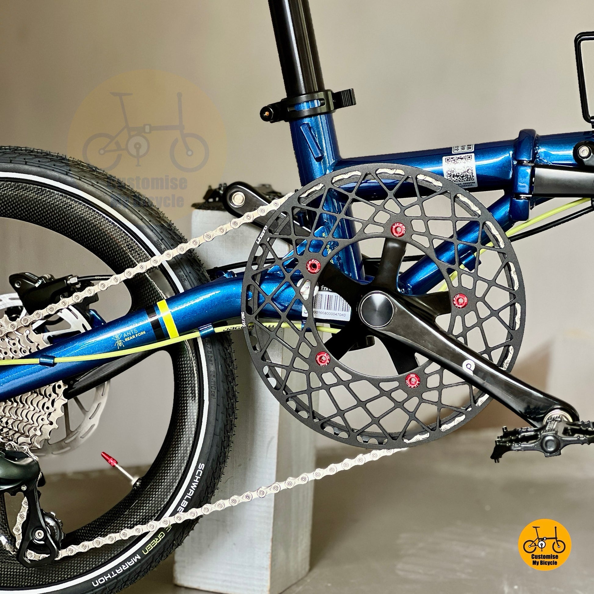 Fnhon Gust compact folding bicycle Promend bearings pedals lightweight foldable bike
