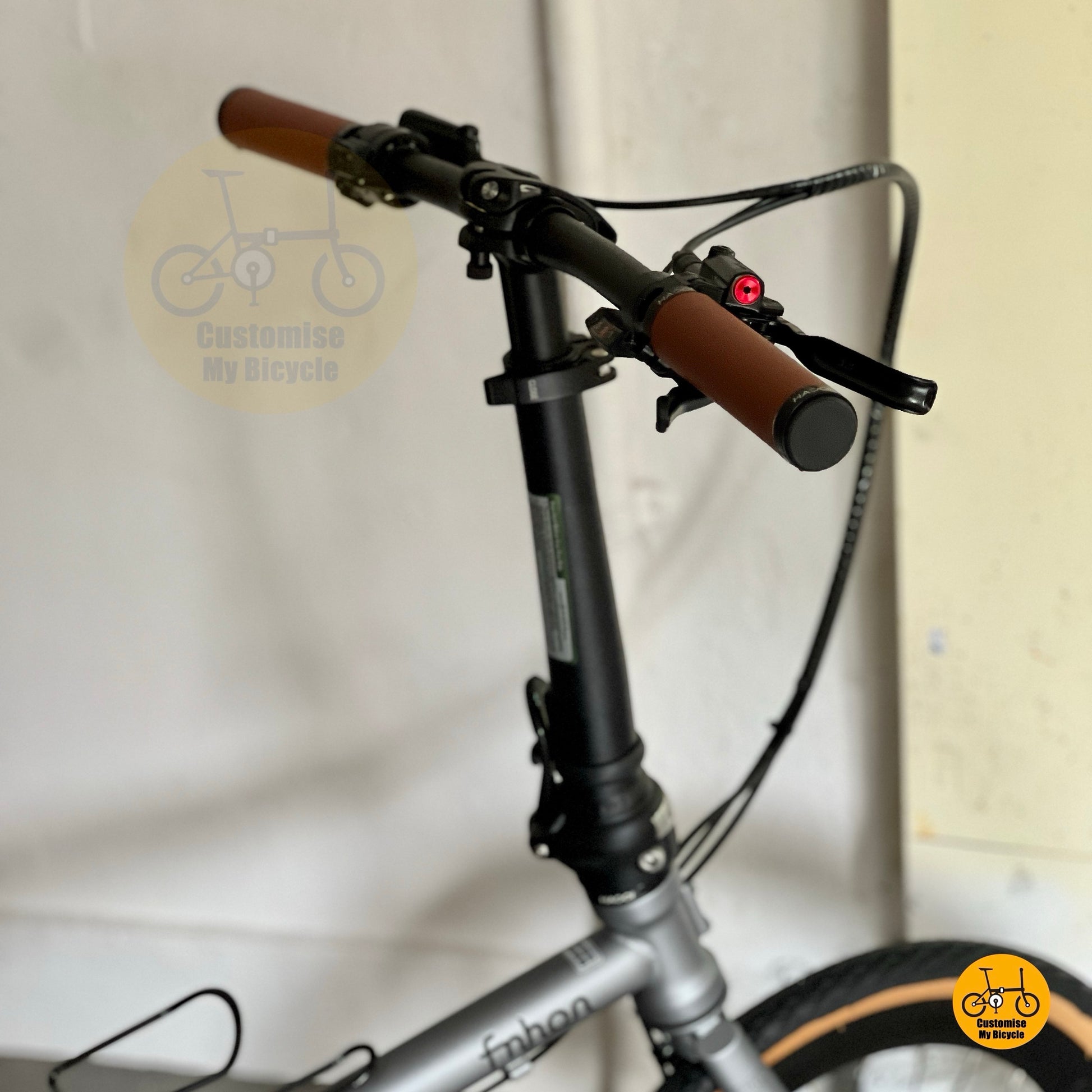 Fnhon Gust folding bicycle battleship grey commuter folding bike urban ride concept
