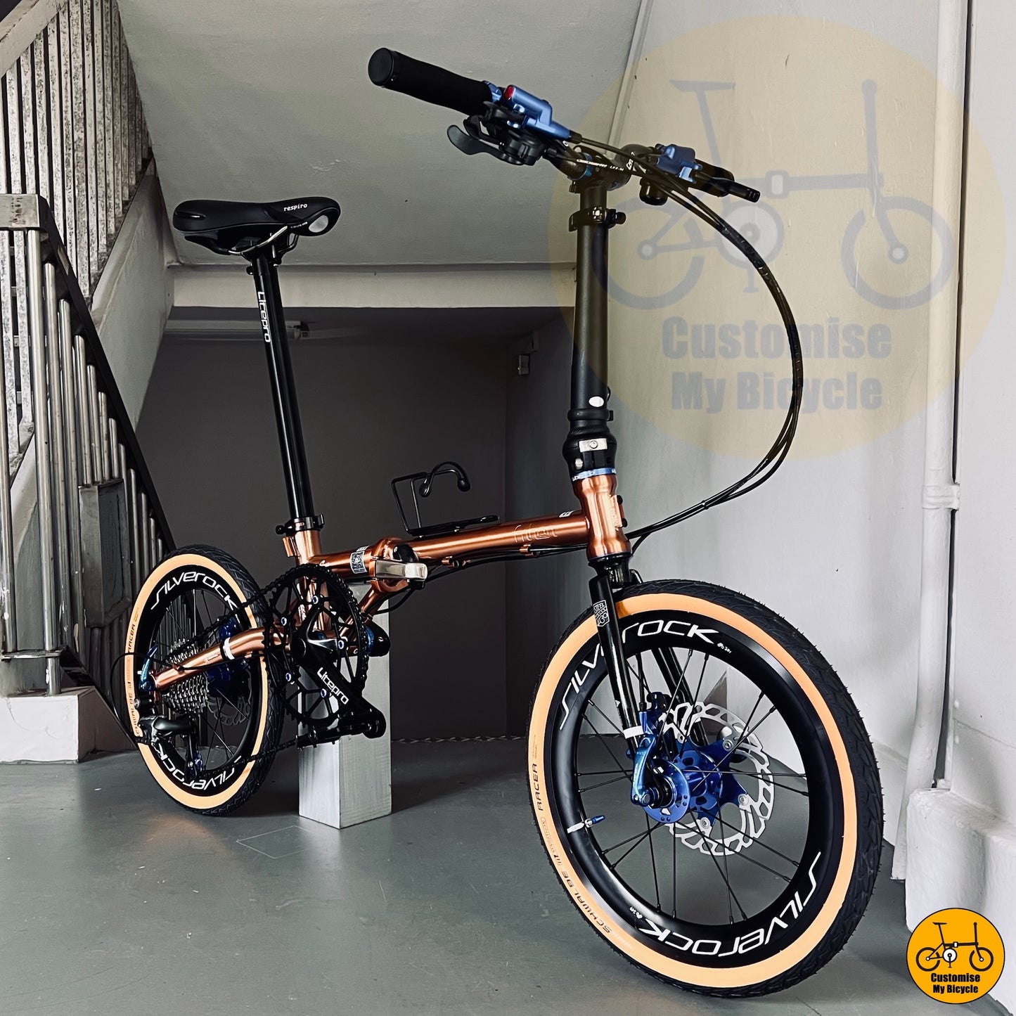 Fnhon Gust 18” • Shimano 10s • Rose Gold & Blue