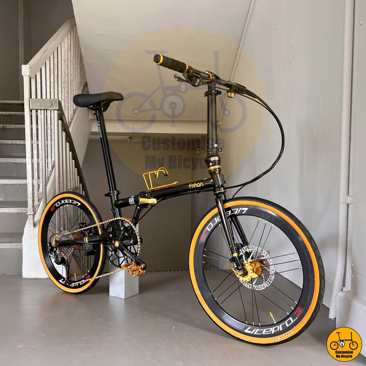 🔥11.11🔥 Fnhon Gust 22” • Shimano 9s • Black Gold