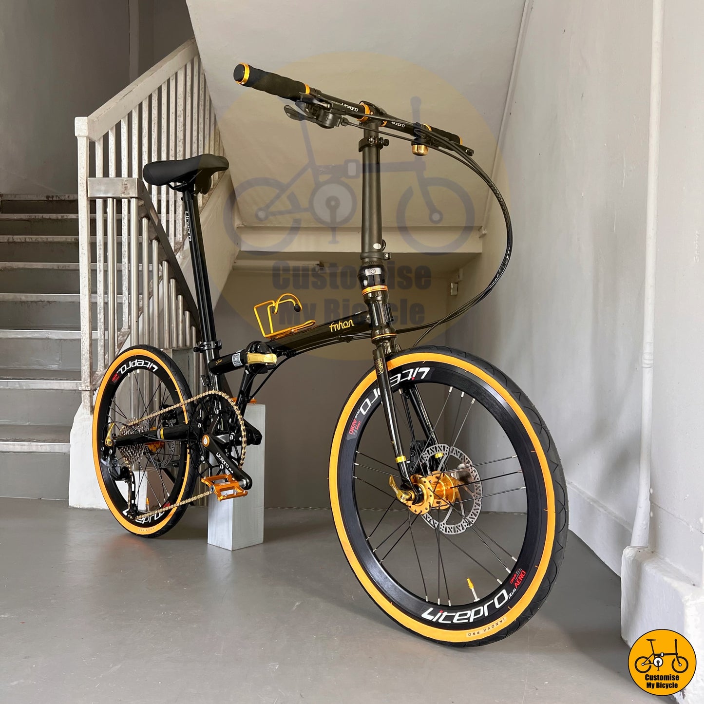 🔥11.11🔥 Fnhon Gust 22” • Shimano 9s • Black Gold