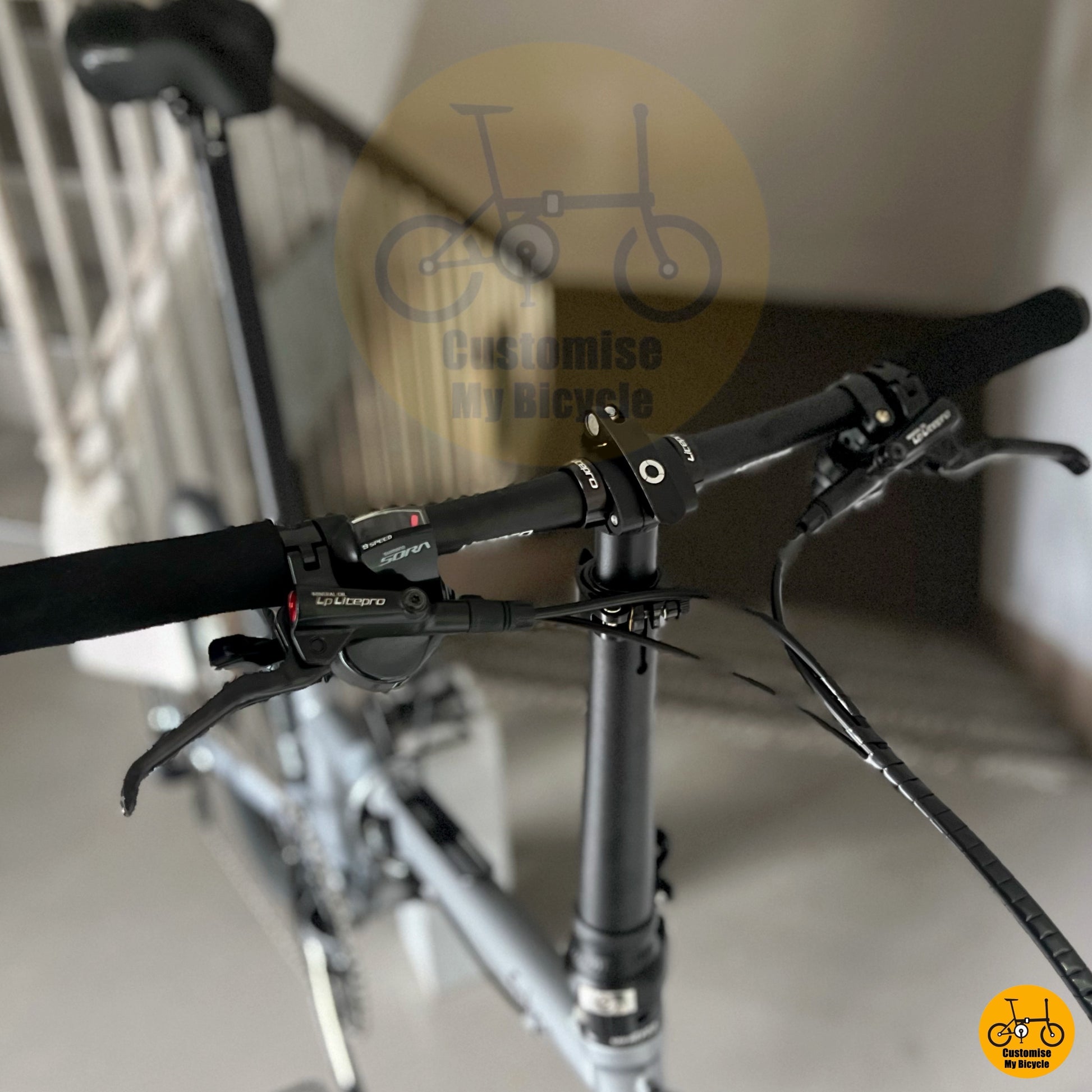 ergonomic handlebar with grip-friendly levers
