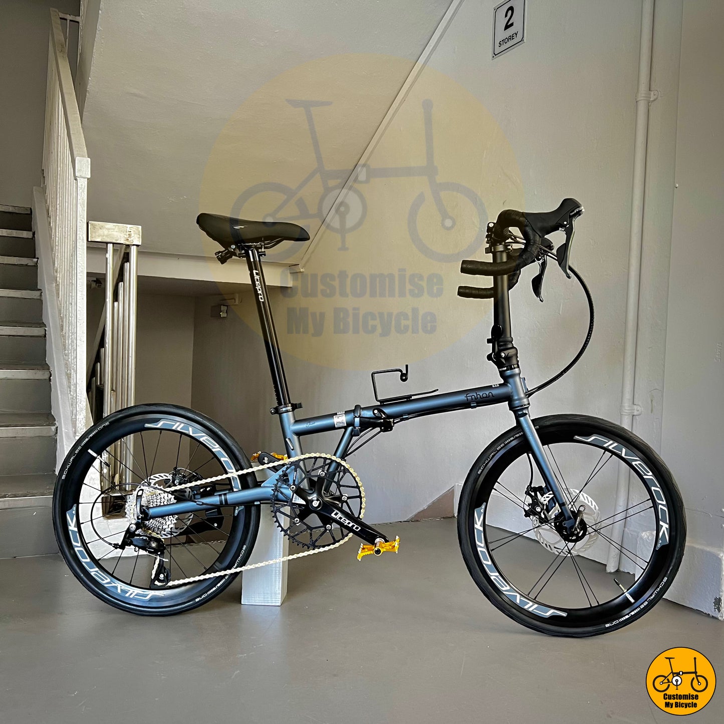 Fnhon Gust 22-Inci – Alternatif Lipat untuk Giant & Liv Basikal Jalan
