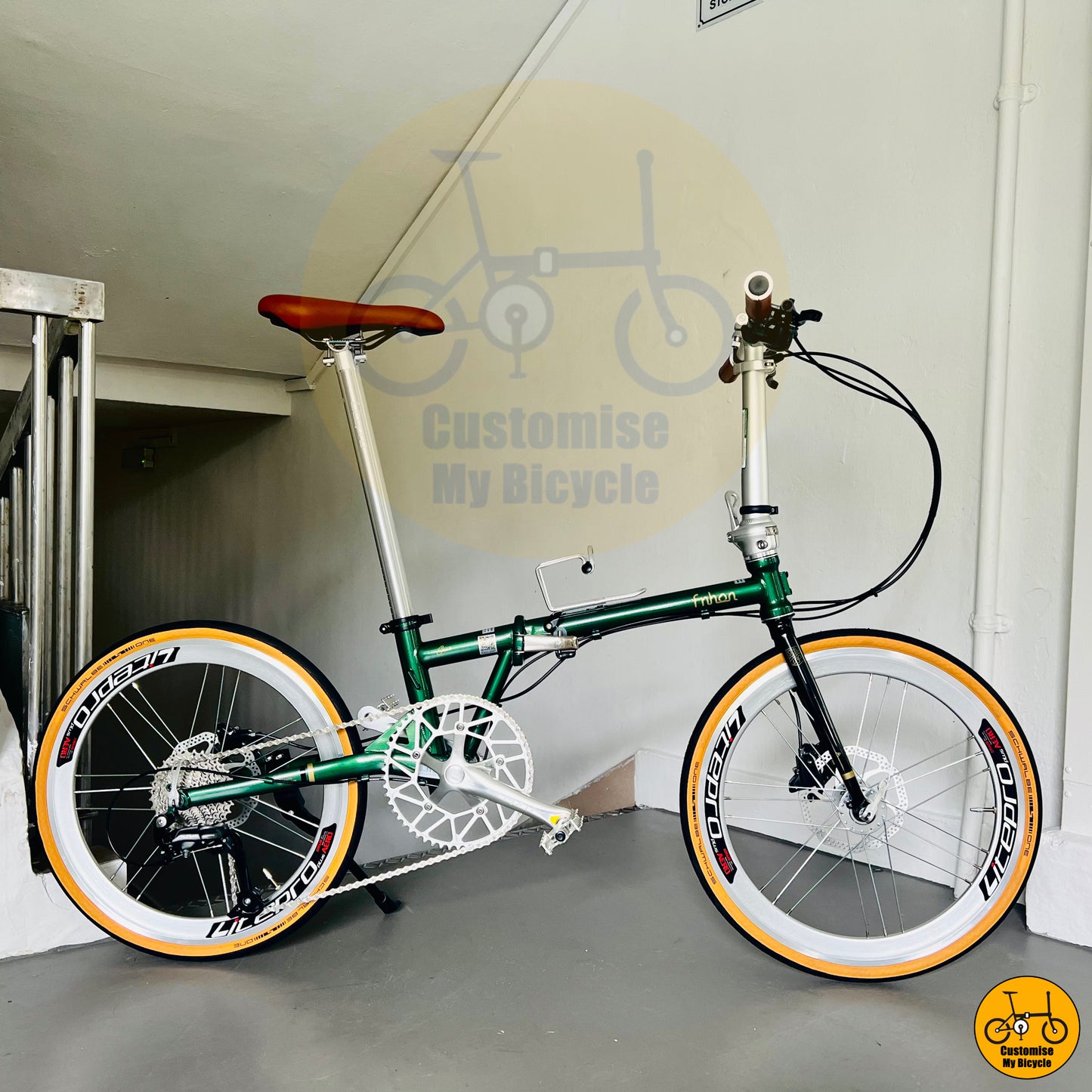Fnhon Gust 22-inch Foldable Bicycle – Vintage Aesthetic with Modern Performance
