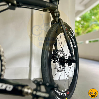 Premium 22-inch folding bicycle for fast-paced city commuting
