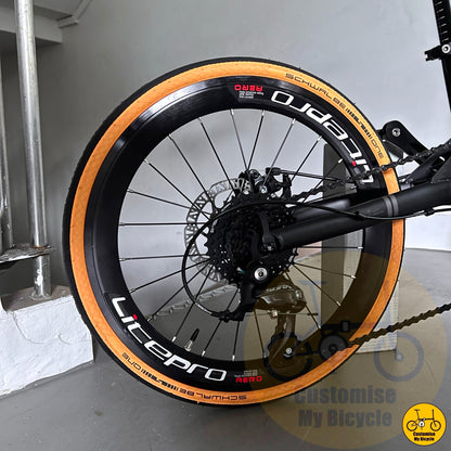 SUMC chain and Shimano groupset combo on folding bike
