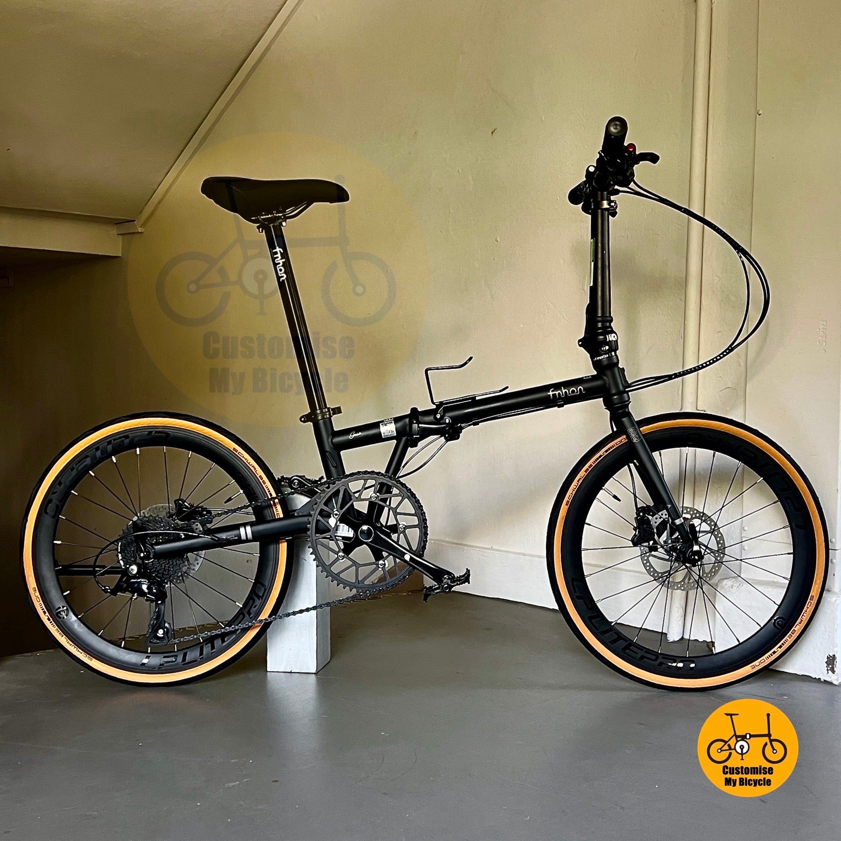 Basikal Lipat Rangka Aluminium Dengan Gear Shimano 9 Dan Tayar PCN Bersedia