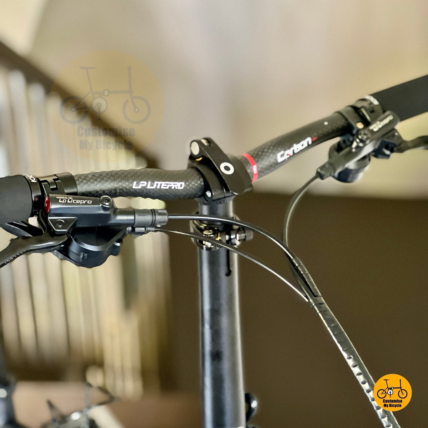 PROMEND pedals and adjustable seat post on Gust foldie  
