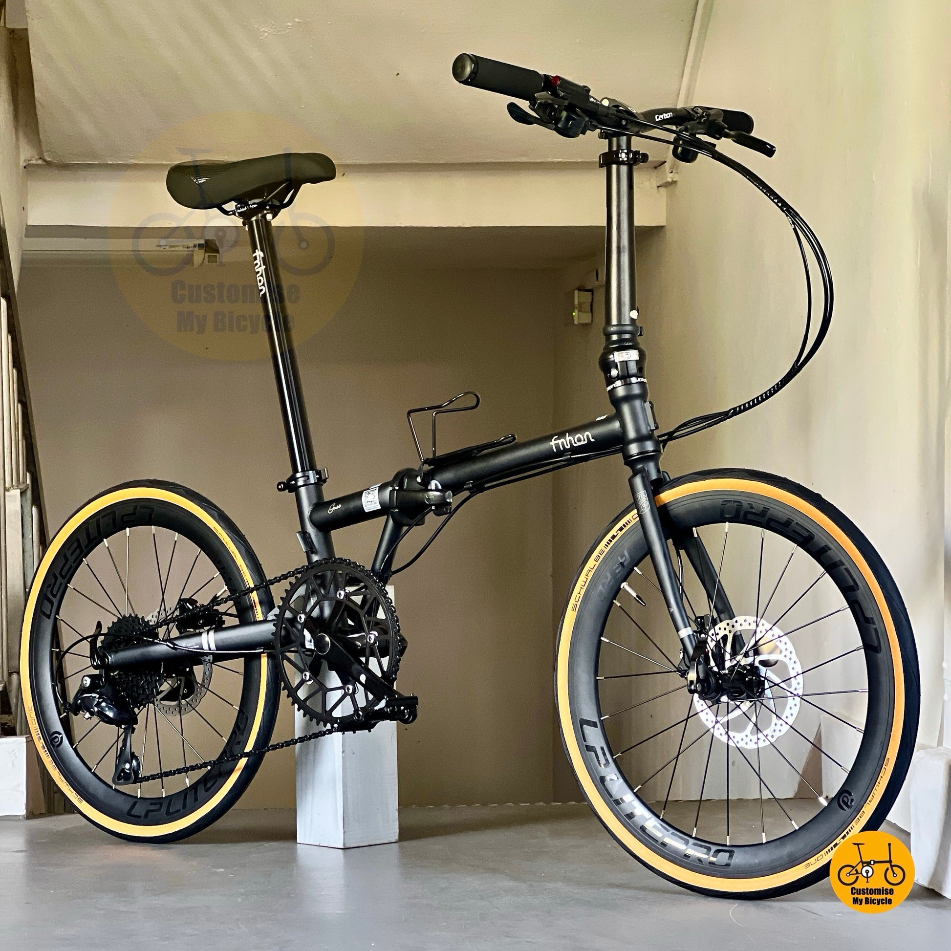 Basikal Lipat Rangka Aluminium Dengan Gear Shimano 9 Dan Tayar PCN Bersedia