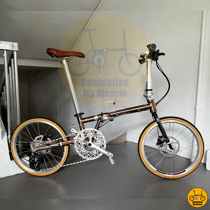Fnhon Gust 20-inch Foldable Bicycle – Premium Clean Look & Lightweight Frame

