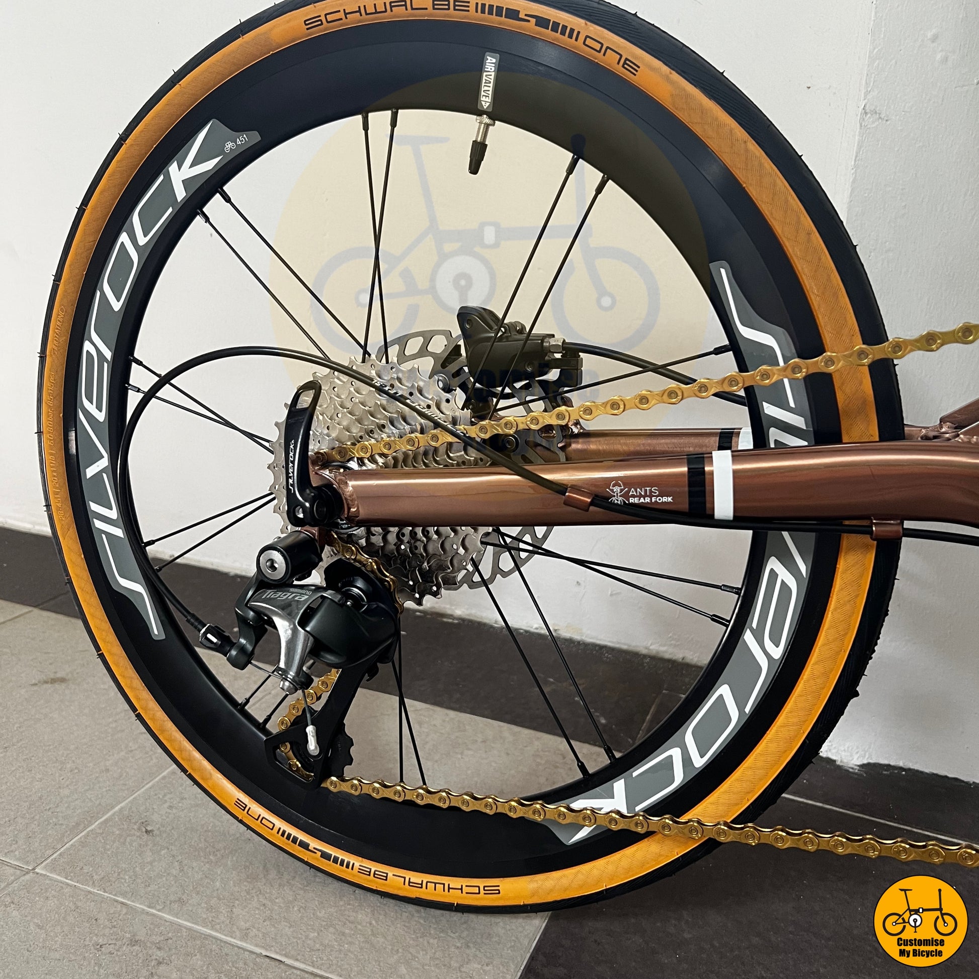 High-performance folding bicycle featuring precision-engineered Silverock wheels
