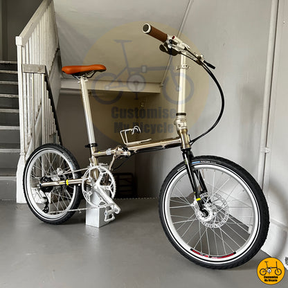 Fnhon Gust 20-inch Foldable Bicycle – Low Maintenance Internal Gear Hub & Disc Brakes
