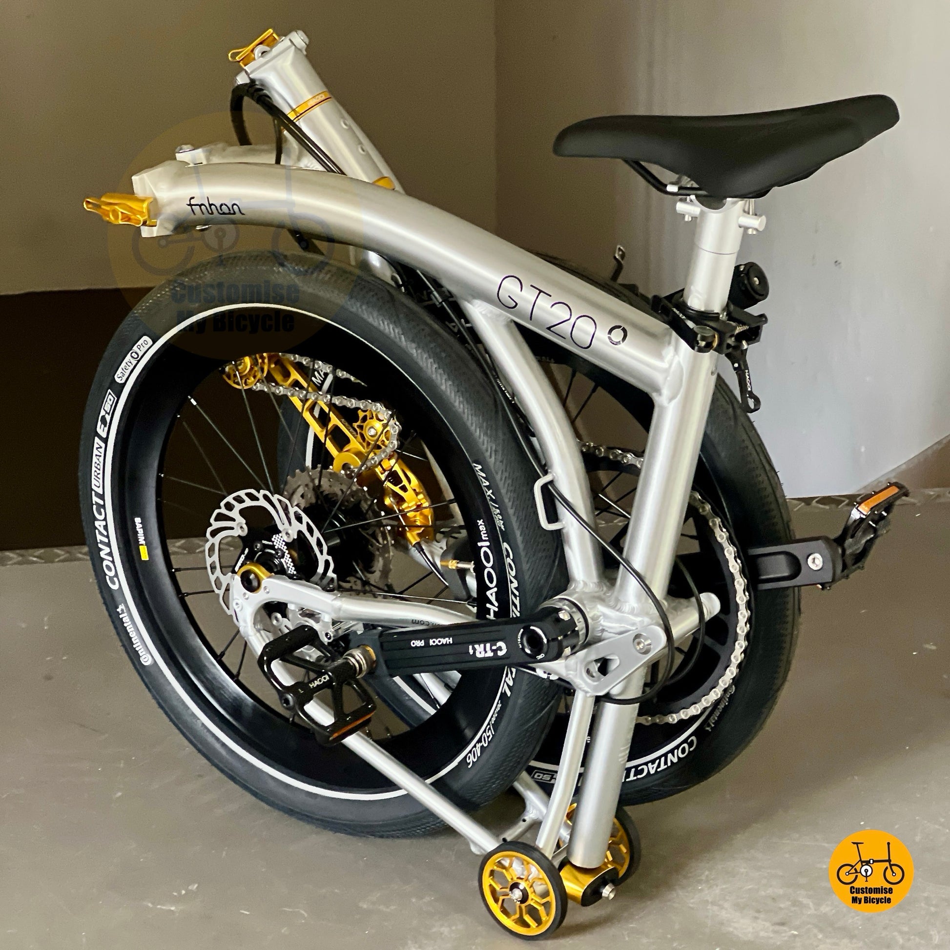 Fnhon GT20 folding bike fully folded compact size for mrt bus friendly commuting